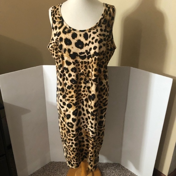 Flying Tomato Other - Flying Tomato Leopard Print Nightgown Sz L NWT